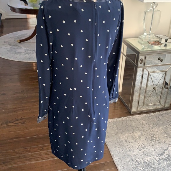 SILK DRESS JCREW💙🤍 - Picture 6 of 10